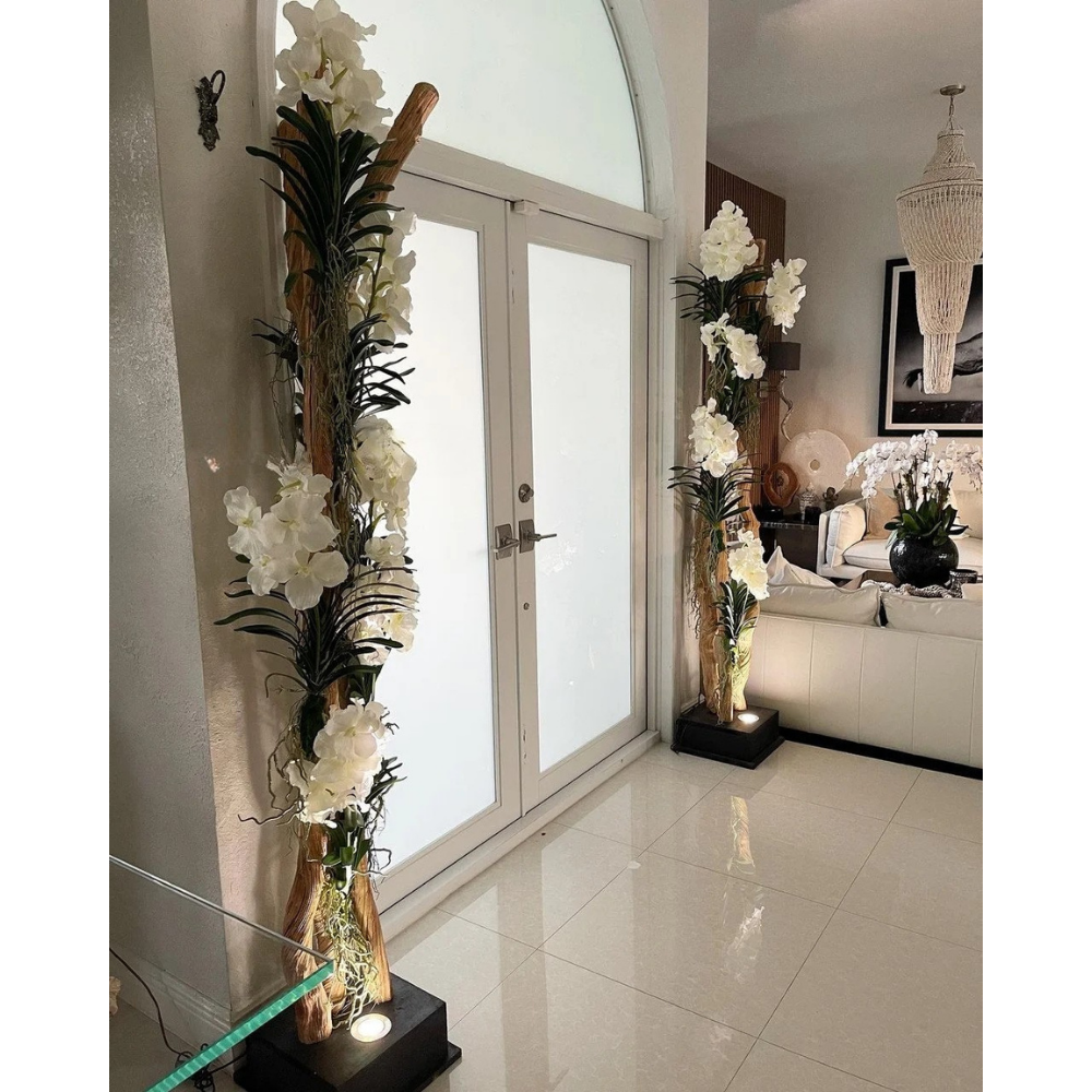 Liana Floor Lamp with Vanda Orchids