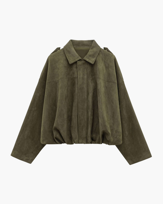 Maven Suede Bomber Jacket