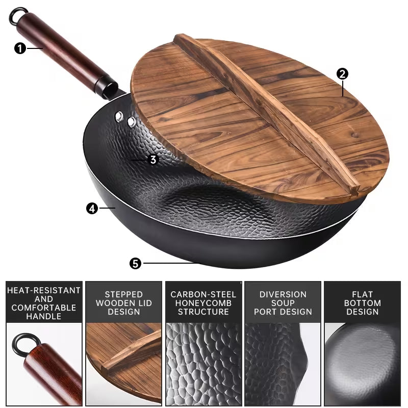 CookMaster™ 13-Piece Nonstick Wok Set