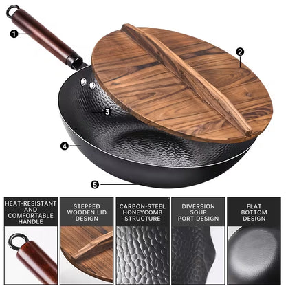 CookMaster™ 13-Piece Nonstick Wok Set