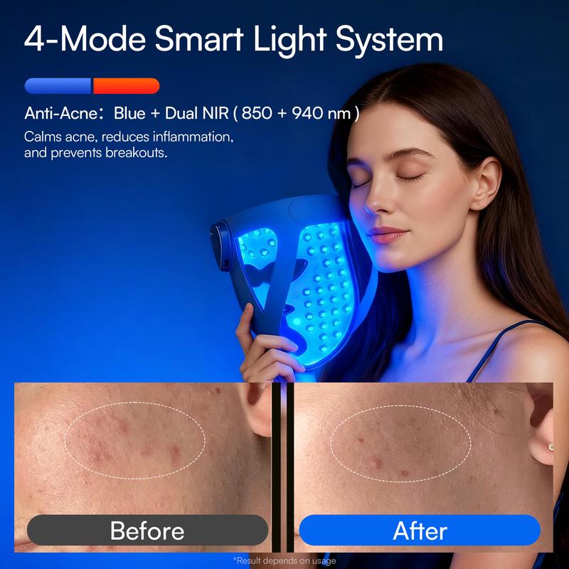 INIA GLOW 940 nm 4D LED Mask – Dual NIR 940 + 850 nm Deep Penetration for Deeper Repair