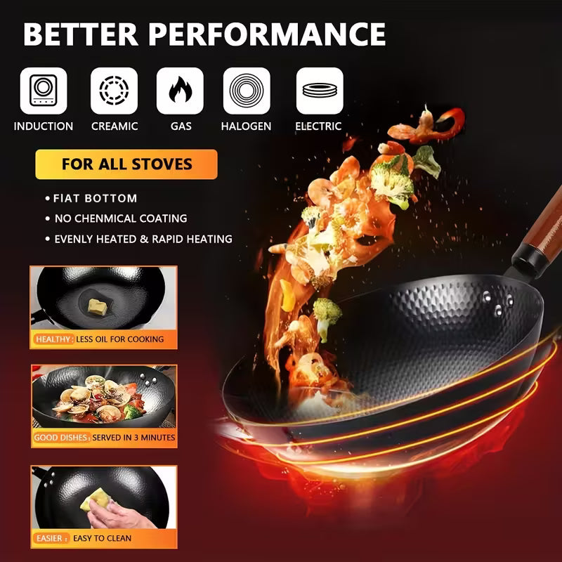 CookMaster™ 13-Piece Nonstick Wok Set