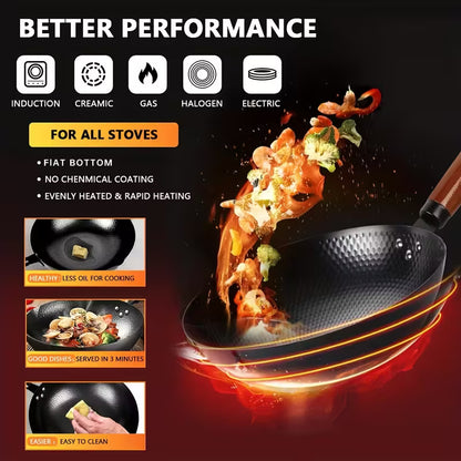 CookMaster™ 13-Piece Nonstick Wok Set