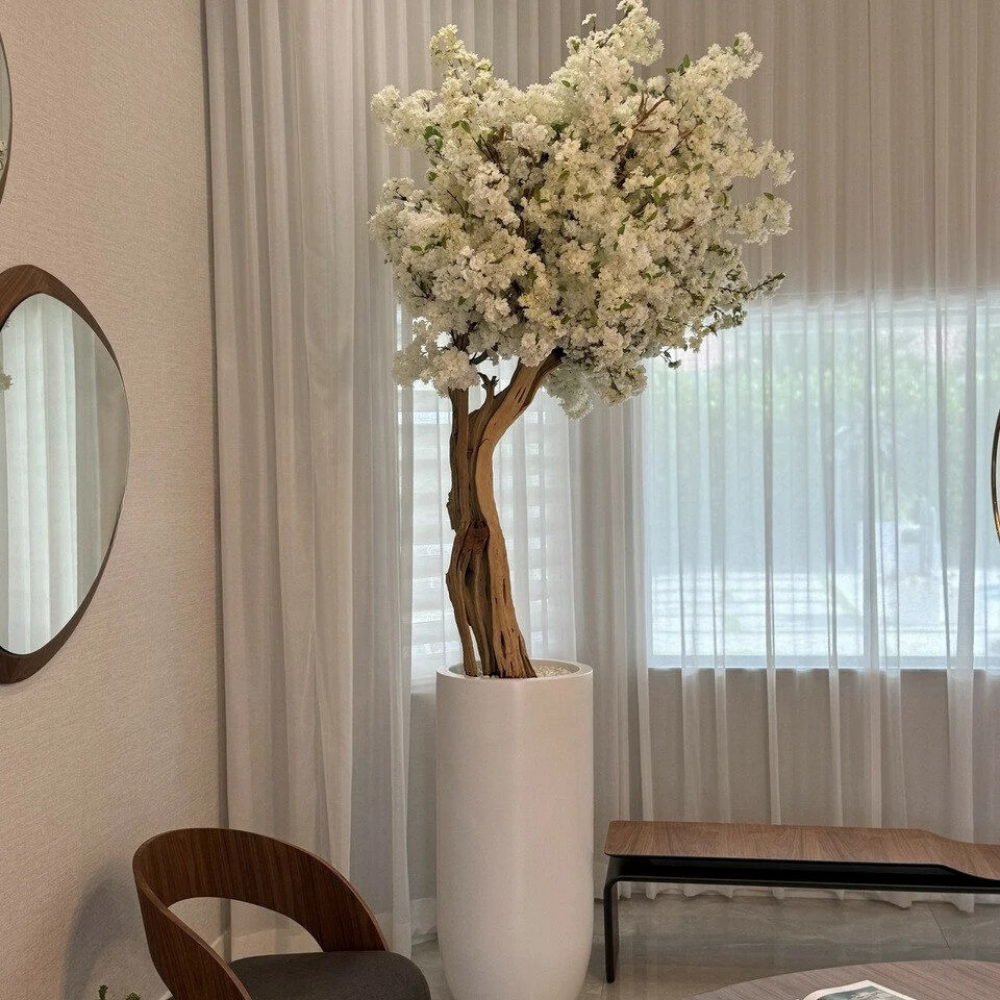 Matte Beige St. Tropez Cherry Blossom Tree