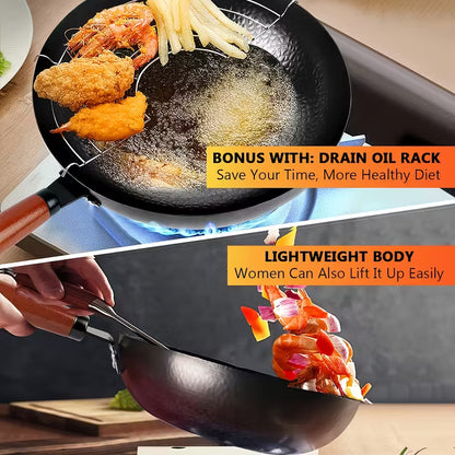 CookMaster™ 13-Piece Nonstick Wok Set
