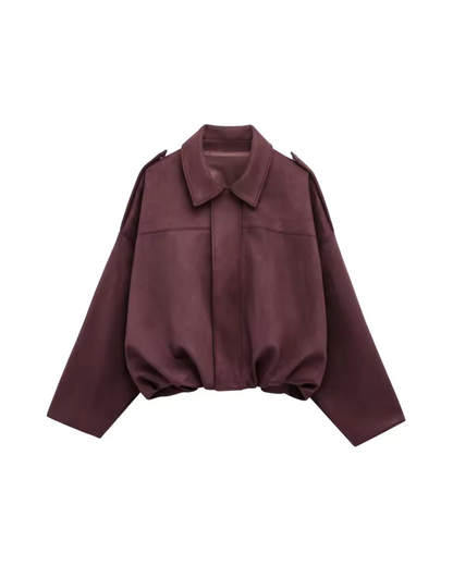 Maven Suede Bomber Jacket