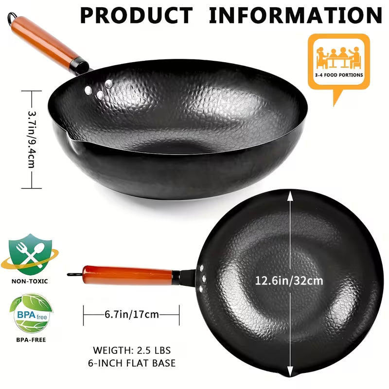 CookMaster™ 13-Piece Nonstick Wok Set