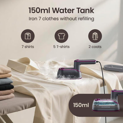 2-in-1 Steam Iron - Clothes Steamer