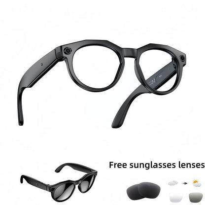 Smart AI Camera Glasses with 8MP Photochromic Lenses