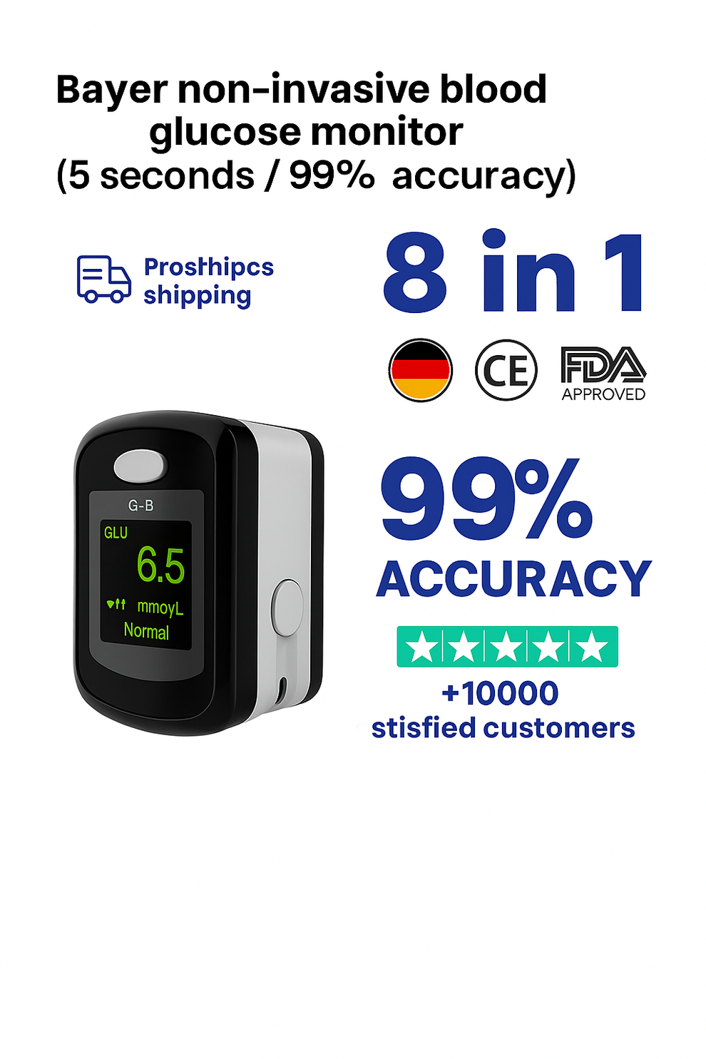 SUPER Non-Invasive Blood Glucose Monitor — 5-Second Readout | Bayer ...
