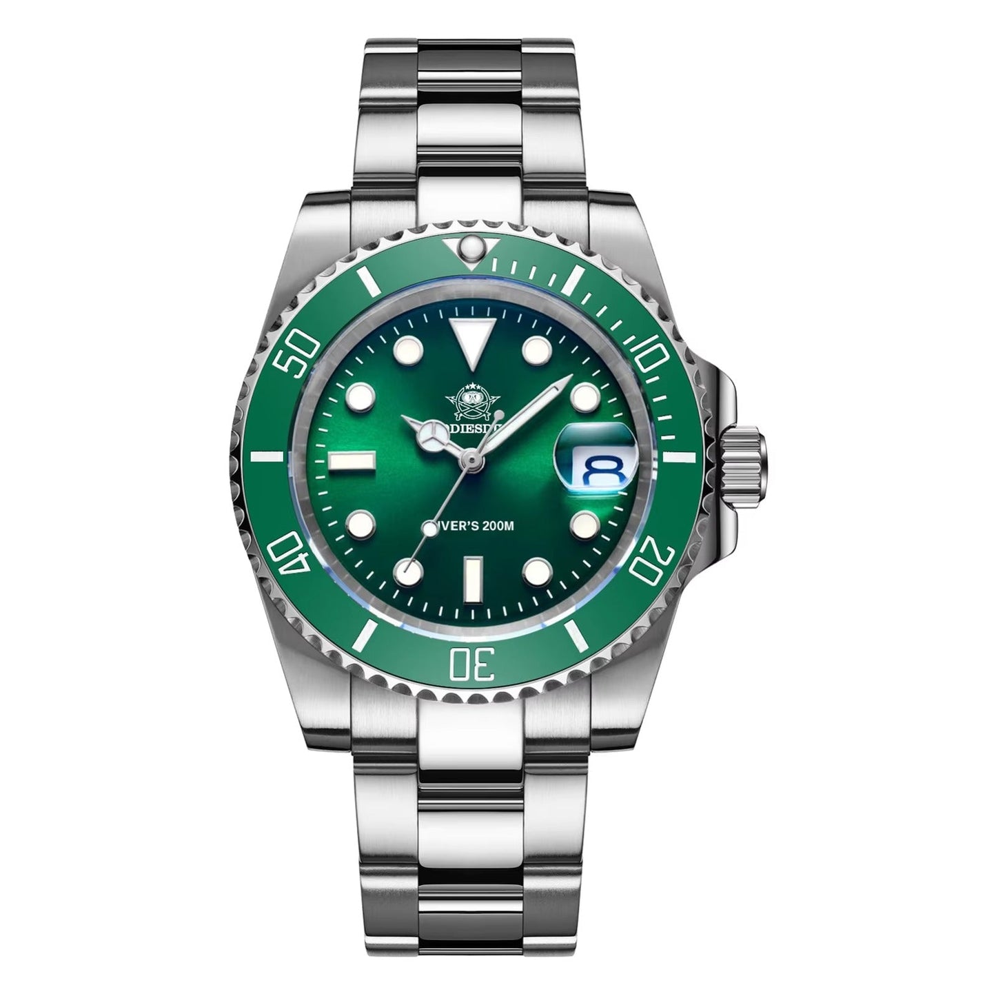 Automatic Submariner-Style Diver Watch (41mm, Sapphire Crystal)
