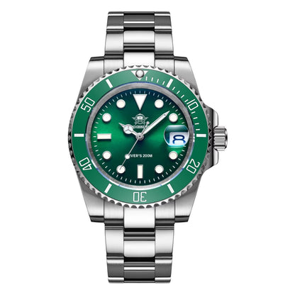 Automatic Submariner-Style Diver Watch (41mm, Sapphire Crystal)