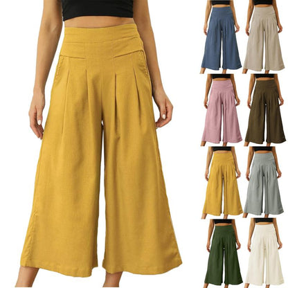 SCUSTY Women's Solid Color Cotton