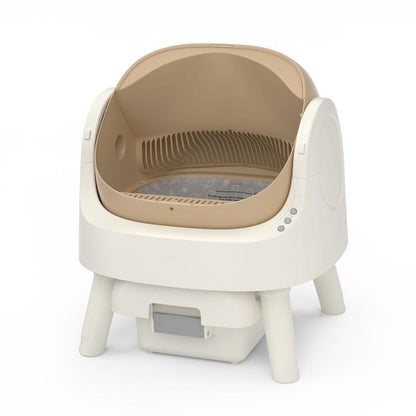 Autoscooper 11 Open-Top Self-Cleaning Cat Litter Box，Odor-Free Waste Disposal includes Trash Bags