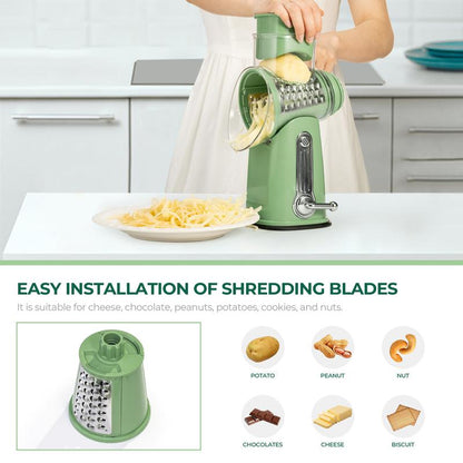 Rotary Slicer Dicer with Handle