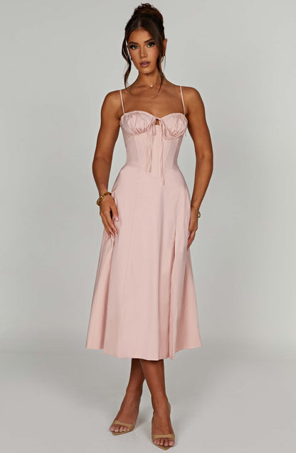 Deanna Midi Dress - Blush