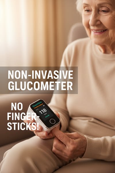 Non-Invasive Blood Glucose Monitor — 5-Second Readout | Bayer - 99% Accuracy 8-1