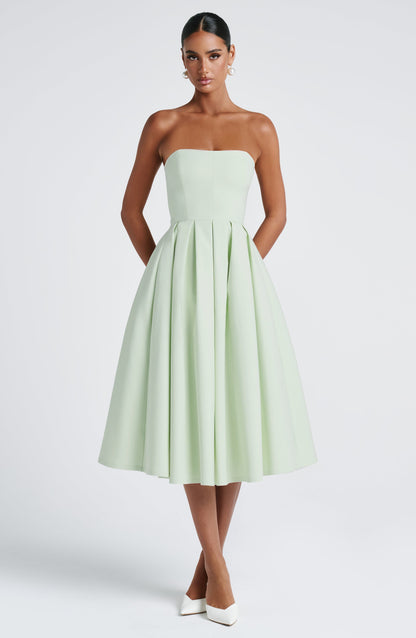 Edith Midi Dress - Mint
