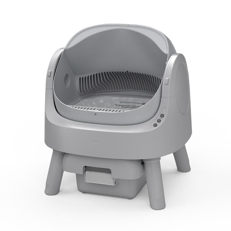Autoscooper 11 Open-Top Self-Cleaning Cat Litter Box，Odor-Free Waste Disposal includes Trash Bags