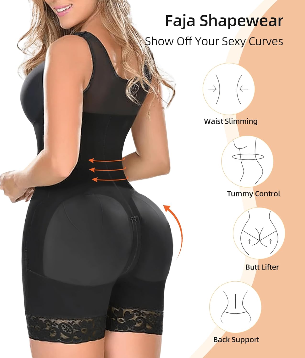 Invisible Core Compression Body Shaper