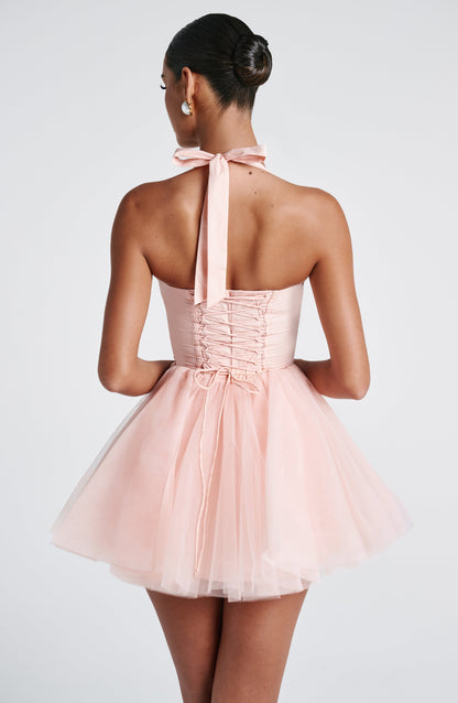 Keely Mini Dress - Soft Peach