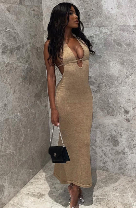 Lilliana Maxi Dress - Beige