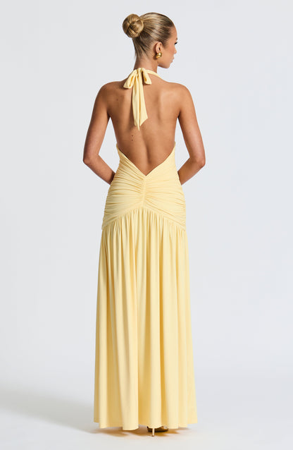 Melania Maxi Dress - Lemon