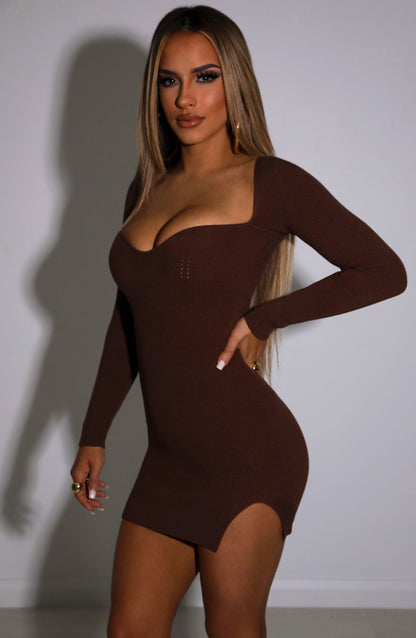 Nada Mini Dress - Chocolate
