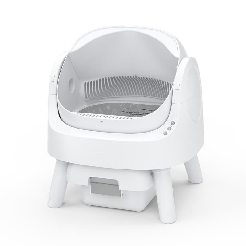 Autoscooper 11 Open-Top Self-Cleaning Cat Litter Box，Odor-Free Waste Disposal includes Trash Bags